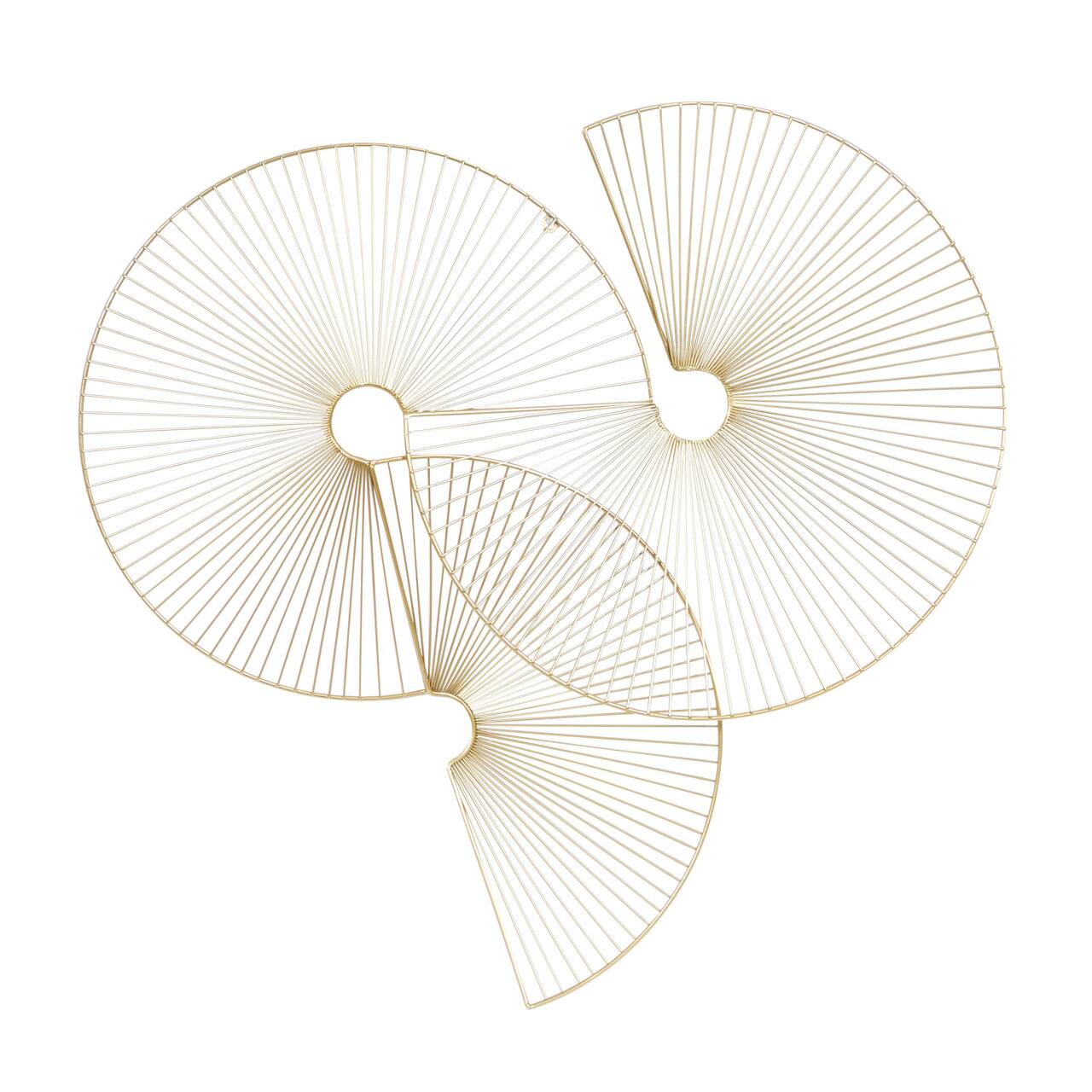 CosmoLiving by Cosmopolitan Gold Circle Contemporary Wall Décor